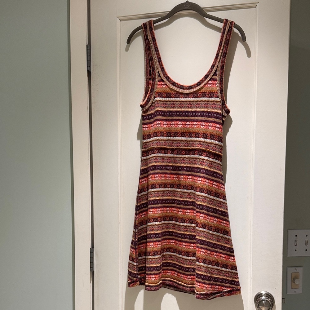 Free People Striped Multicolor Sleeveless Knit Dress